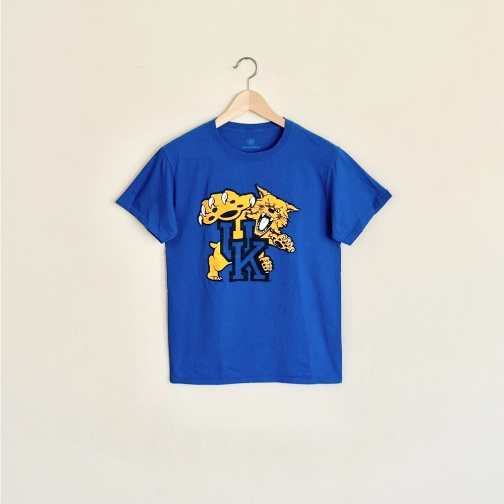University of Kentucky Wildcats UK Graphic Blue T Shirt Adult size Small - Picture 1 of 6